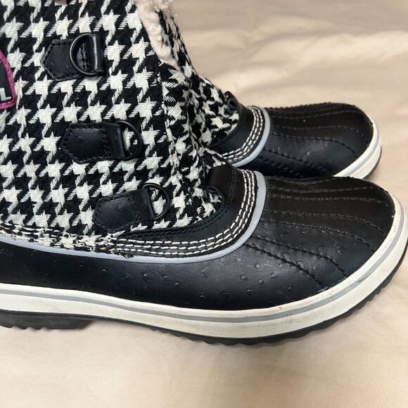 Sorel Tivoli Houndstooth Waterproof Boots Womens Size 8.5 - Picture 10 of 12